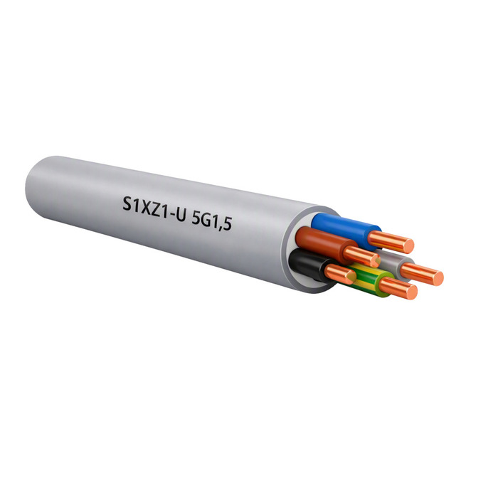 Installationskabel 5 x 1,5 mm² 25 meter halogenfrit
